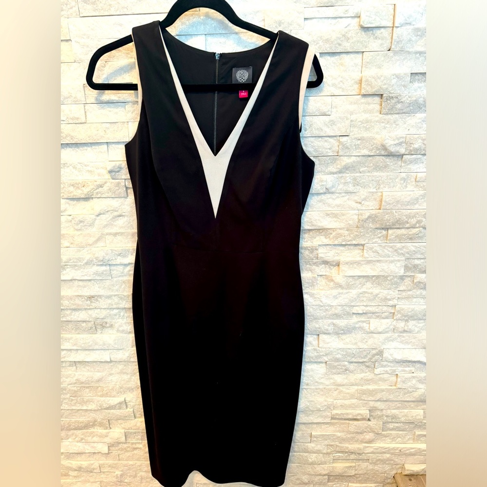 Vince Camuto Black and White Dress Size 6